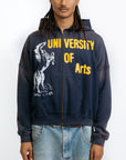 Pieces Academia Zippered Sweatshirt Vintage Navy