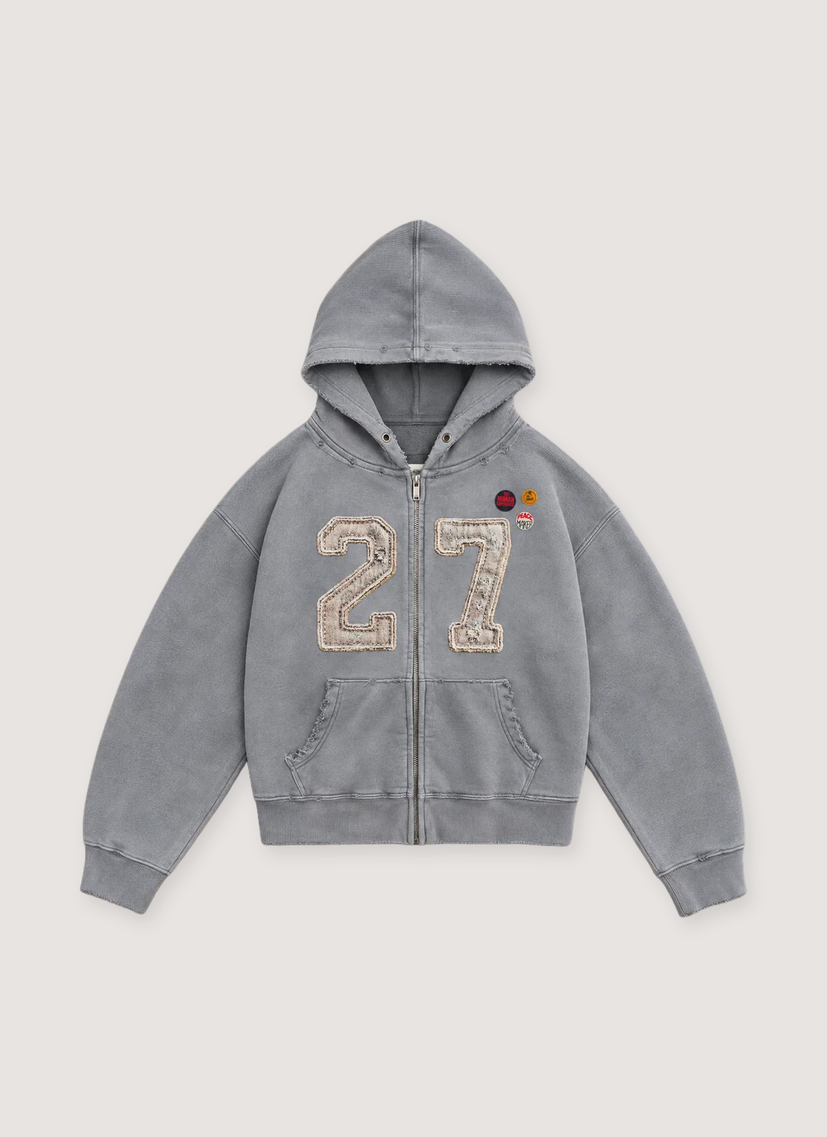 Vague Studios 27 Club Zip Sweatshirt Sunbeat Grey