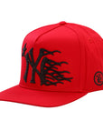 Hellstar NY Snapback Red Black