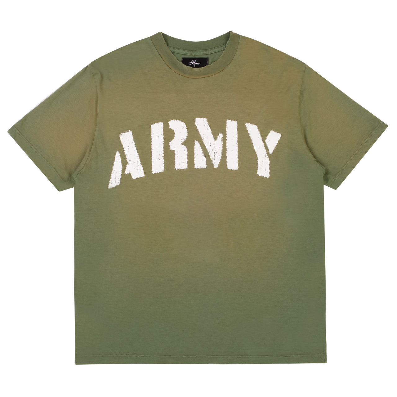 Pieces Army Tee Washed Olive