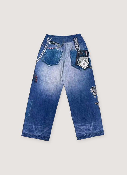 2D Denim Blue