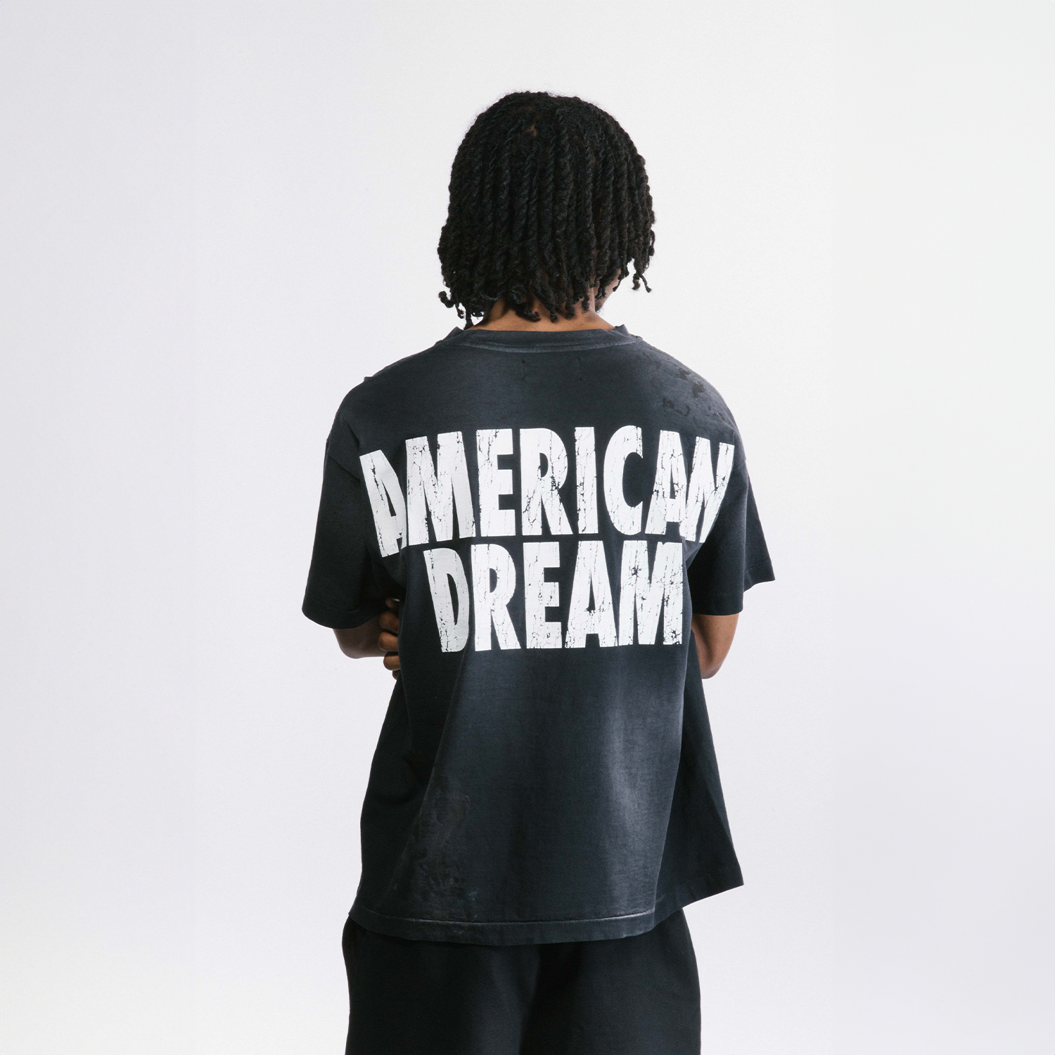 Pieces American Dream Tee Washed Black