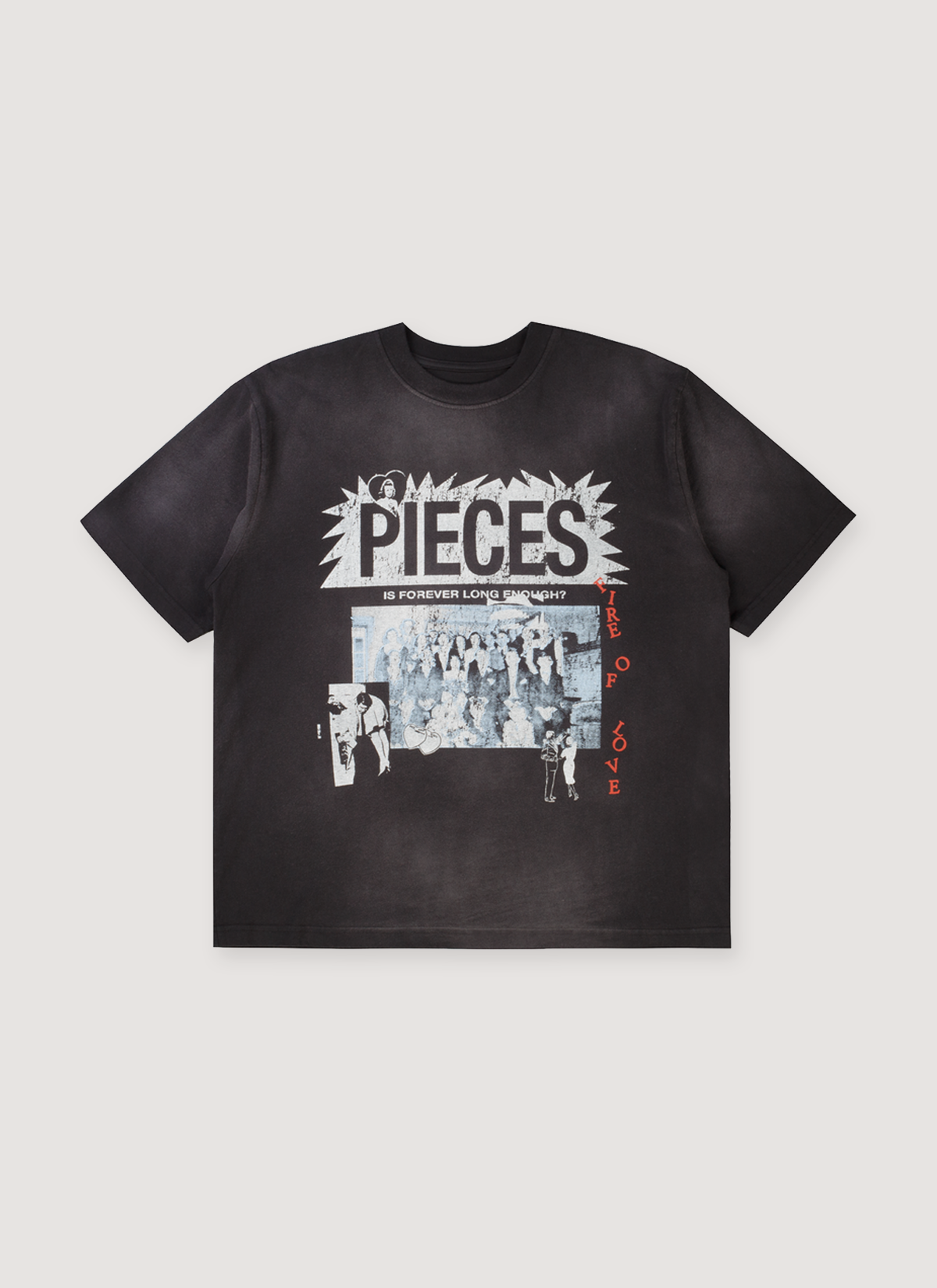 Pieces 4-EVER Tee Vintage Black