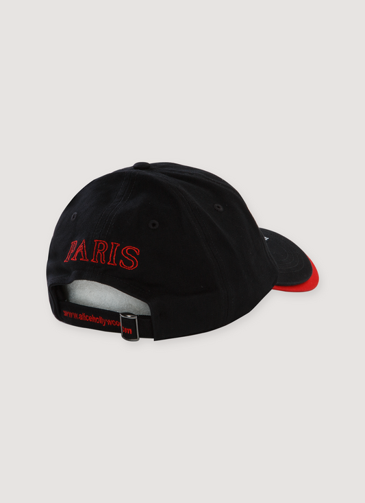 Alice Hollywood 424 Day Haute Couture Double Bill Hat Black Red