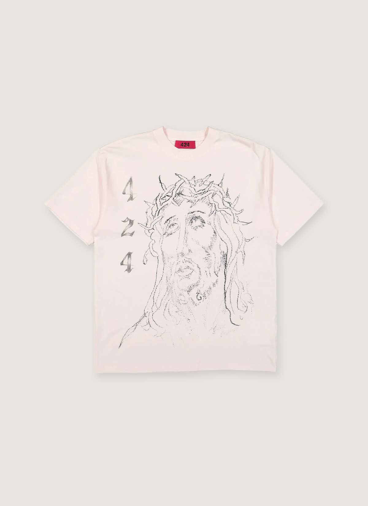 424 on FairFax Sketch Tee Light Pink