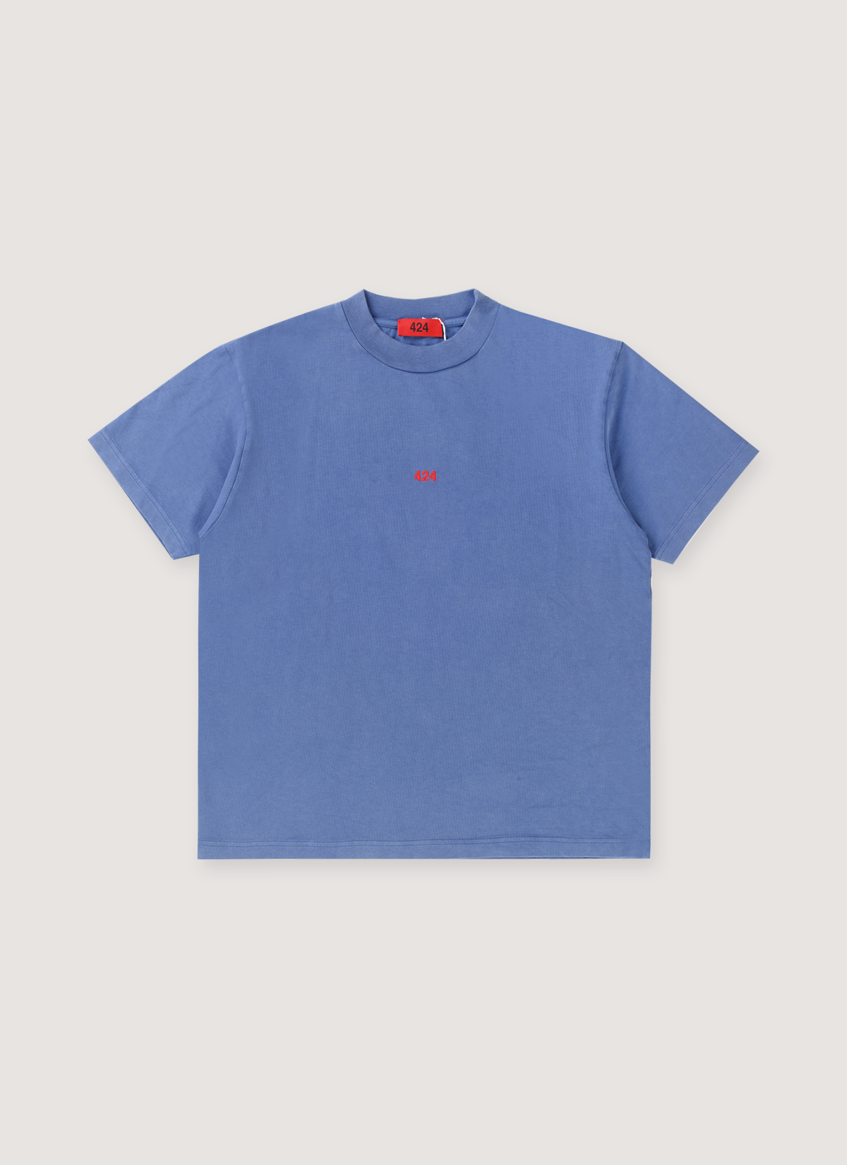 424 on Fairfax Embroidered Logo Tee Blue