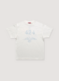 424 Military Ribbed Jersey Tee White 424 Military Ribbed Jersey Tee White - Image 1 | Authenticated at Pieces Los Angeles