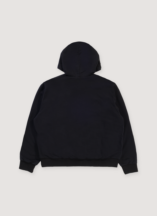 424 on Fairfax Wrap Thermal Zip Sweatshirt Black