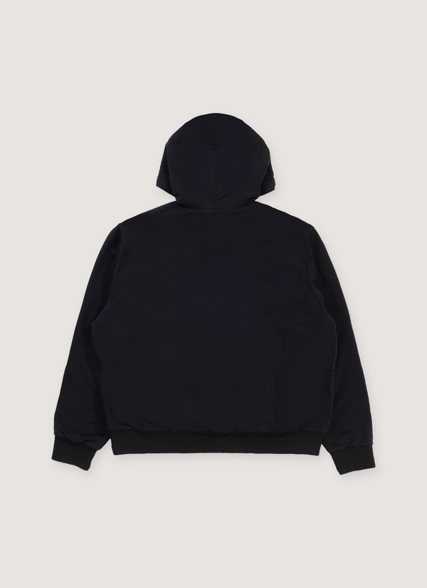 PIECES Wrap Thermal Zip Sweatshirt Black alternate view - Shop at Pieces Los Angeles