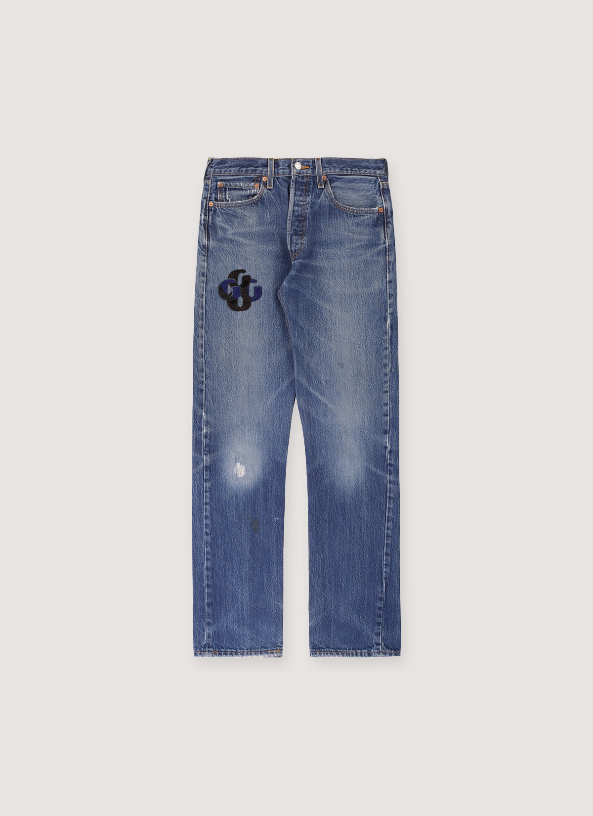 Gallery Dept. Repaired G-Patch 5001 Jeans Black Blue Patch