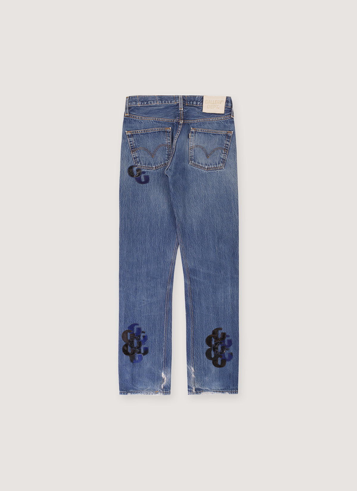 Gallery Dept. Repaired G-Patch 5001 Jeans Black Blue Patch Gallery Dept. Repaired G-Patch 5001 Jeans Black Blue Patch - Image 2 | Authenticated at Pieces Los Angeles