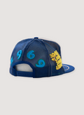Better With Age Summer of '69 Trucker Hat Blue White with 3D emroidery logo text that says 1969, back view Better With Age Summer of '69 Trucker Hat Blue - Image 2 | Authenticated at Pieces Los Angeles