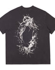 Pieces Paradise on Earth Tee Washed Black