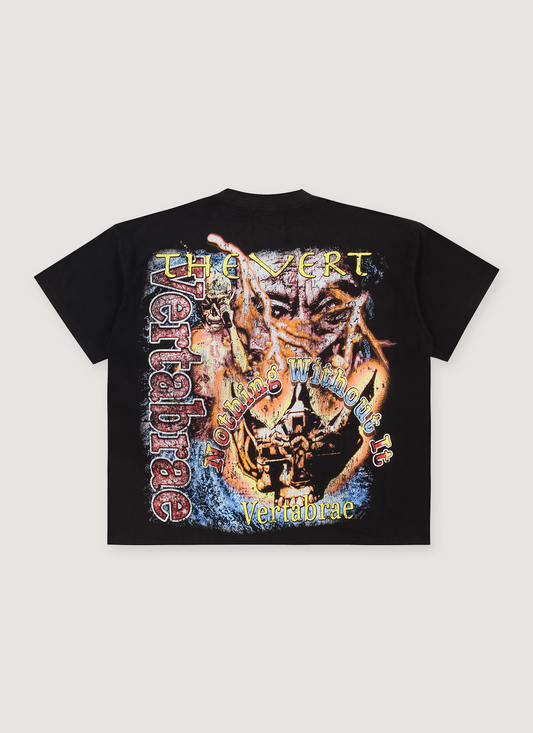 Vertabrae 7 Rap Tee Vintage Black