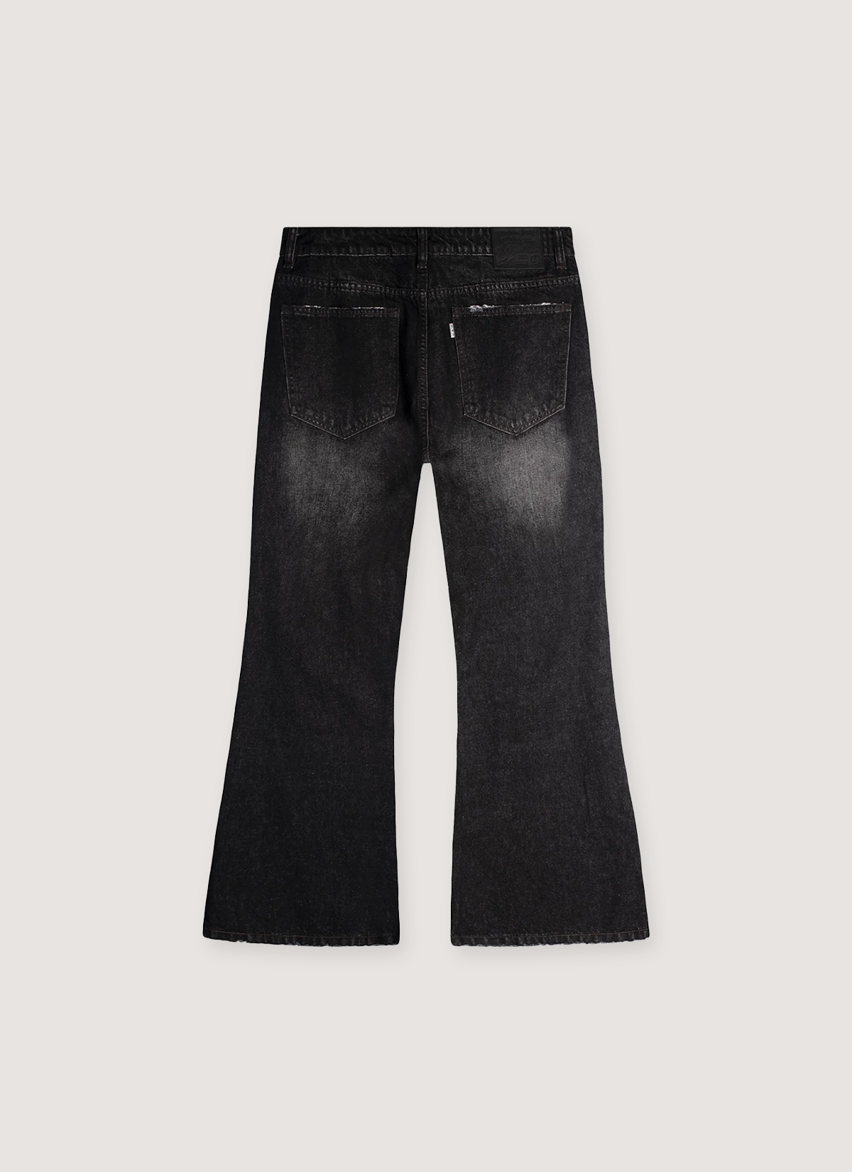 Vague Studios '85 Flared Denim jeans Washed Black back side