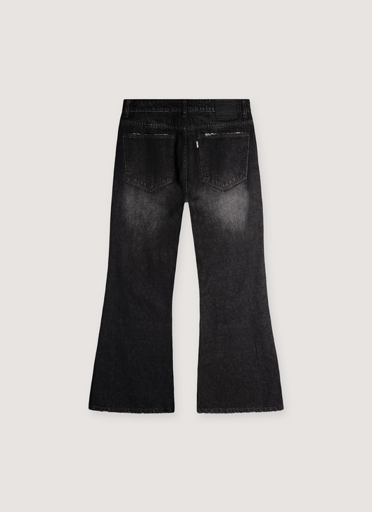 Vague Studios '85 Flared Denim Washed Black