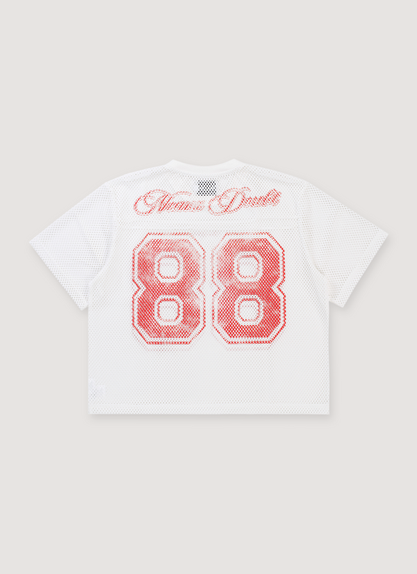 Neaux Doubt 88 Mesh Jersey White Red alternate view - Shop at Pieces Los Angeles