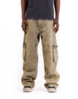 Pieces Steven Cargo Pants Washed Olive