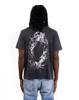 Pieces Paradise on Earth Tee Washed Black