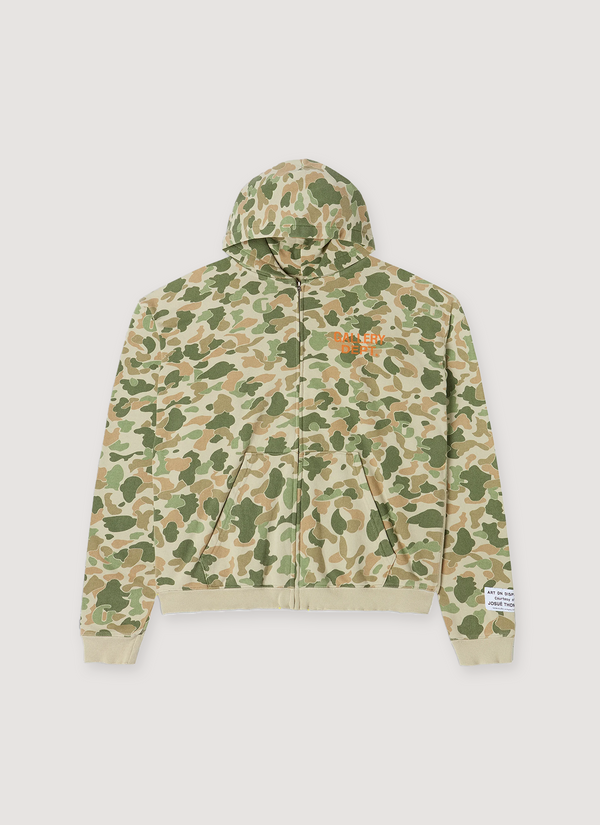 Gallery Dept. 90's Full Zip Frog Camo Plains 90's Full Zip Frog Camo Plains - Authenticated Sweatshirts | Pieces Los Angeles