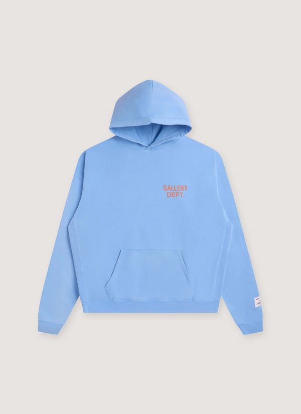 Gallery Dept. 90's GD Logo Sweatshirt Baby Blue front view 90's GD Logo Sweatshirt Baby Blue - Authenticated Sweatshirts | Pieces Los Angeles