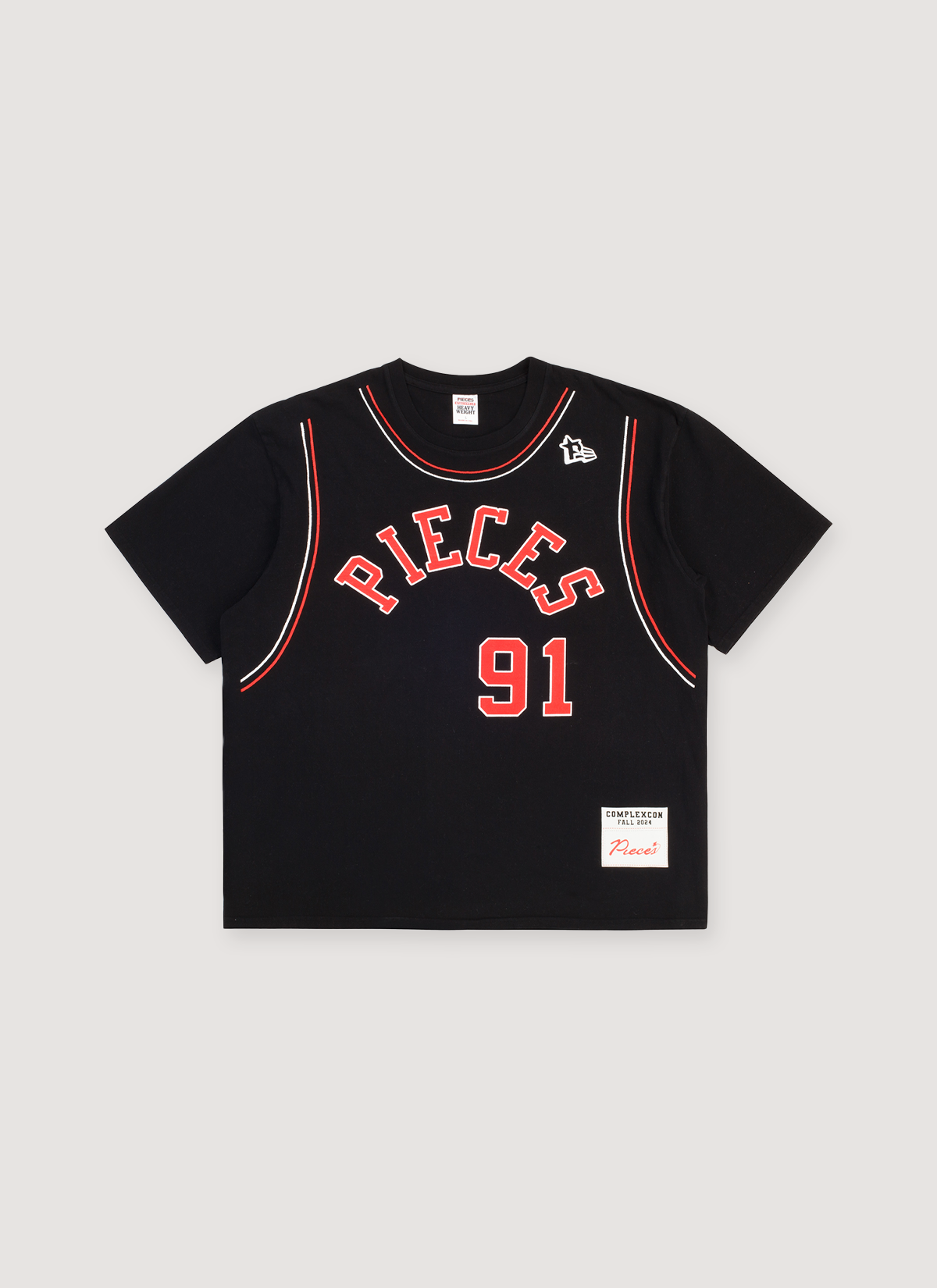 Pieces 91 Jersey Tee Black