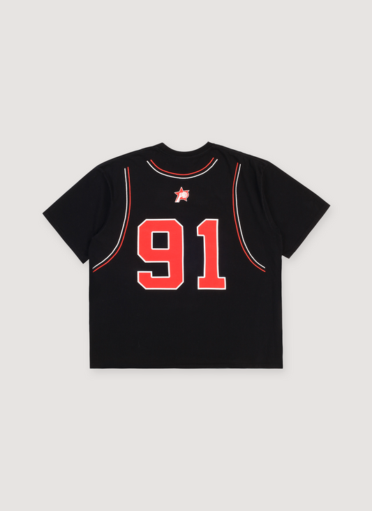 Pieces 91 Jersey Tee Black