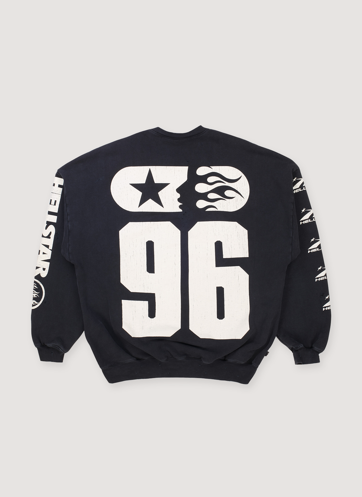 Hellstar Sports '96 Crewneck Sweater Black Hellstar Sports '96 Crewneck Sweater Black - Image 2 | Authenticated at Pieces Los Angeles