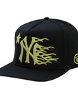 Hellstar NY Snapback Black Neon