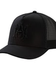 Amiri MA Crystal Trucker Hat Black Black