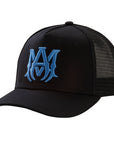 Amiri MA Trucker Hat Black Baby Blue