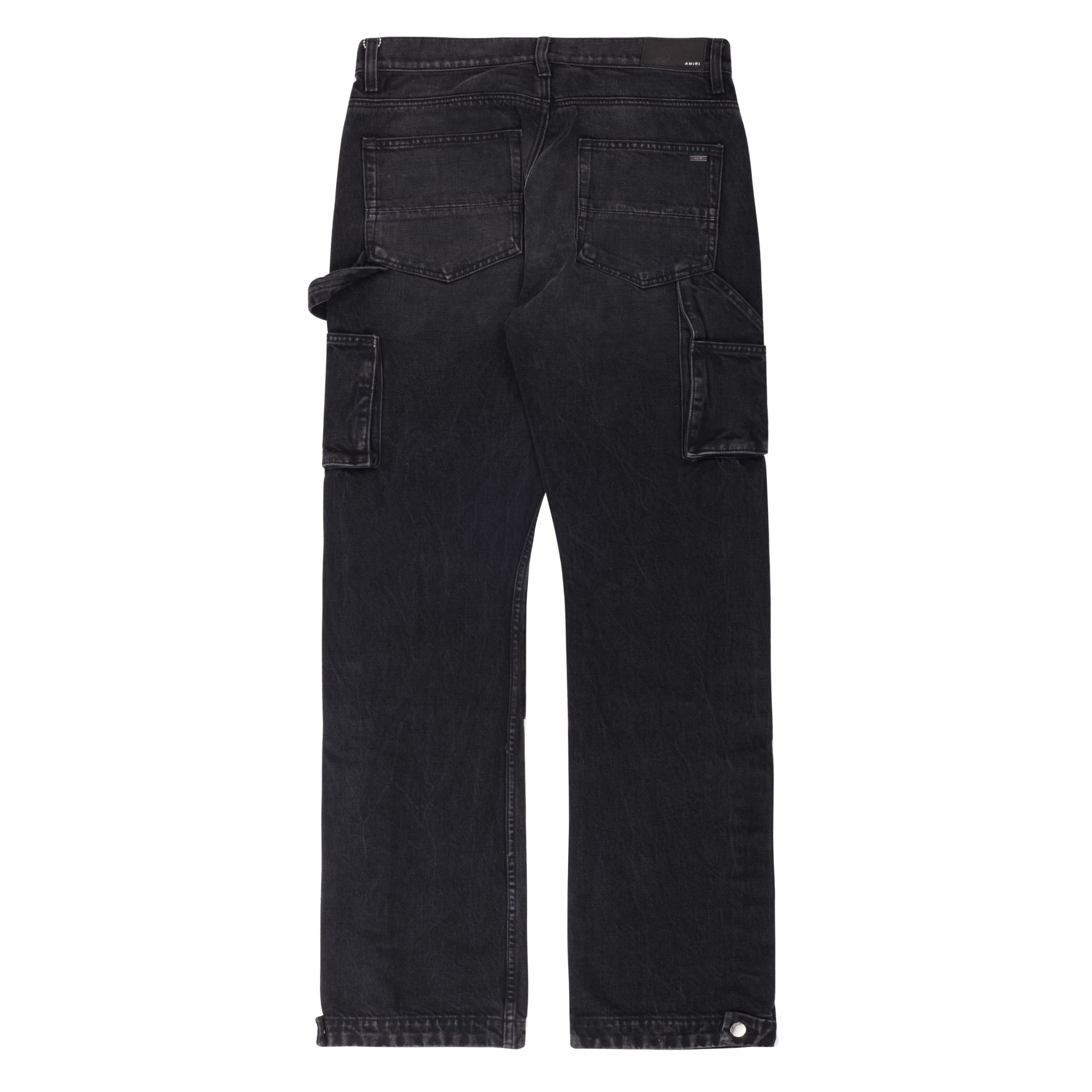 Amiri Distressed Carpenter Denim Black