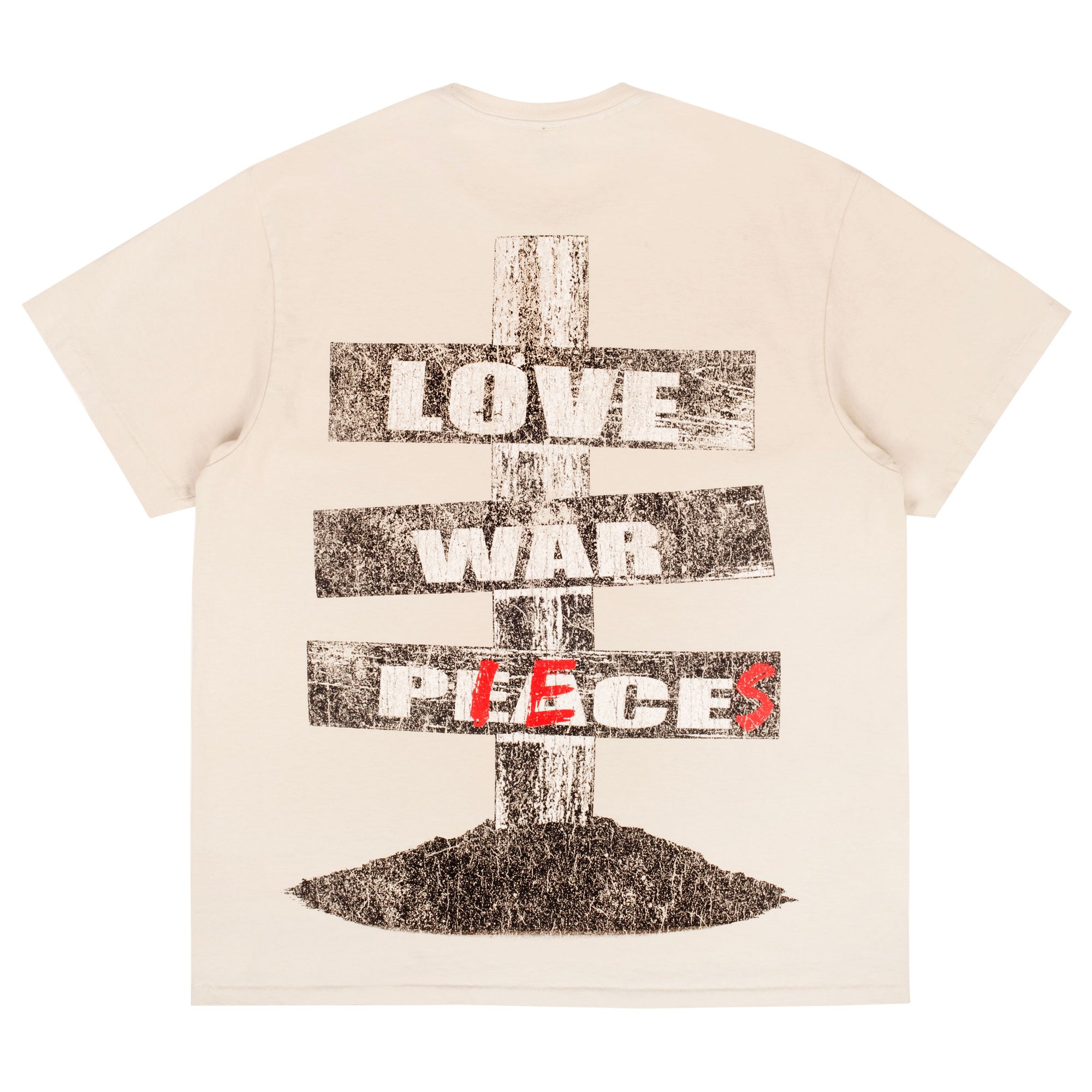 Pieces War &amp; Love Tee Cream