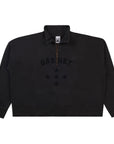 Basketcase Gallery Spellout Quarterzip Sweater Vintage Black