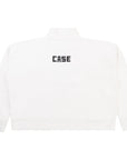 Basketcase Gallery Spellout Quarterzip Vintage Bone