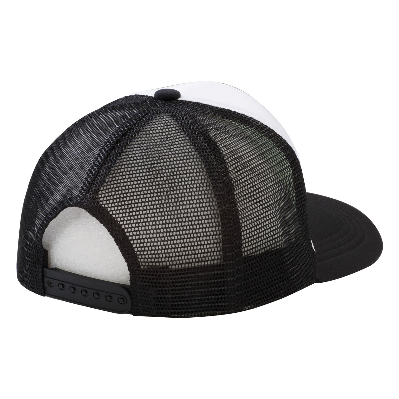 Basketcase Gallery Christ Trucker Hat Black White