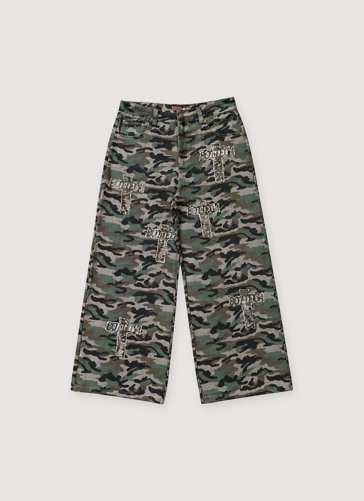 Bottega Desires Holy Grail Denim Pants Camo