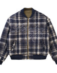 Boredom Kills Reversible Bomber Jacket Plaid / Olive