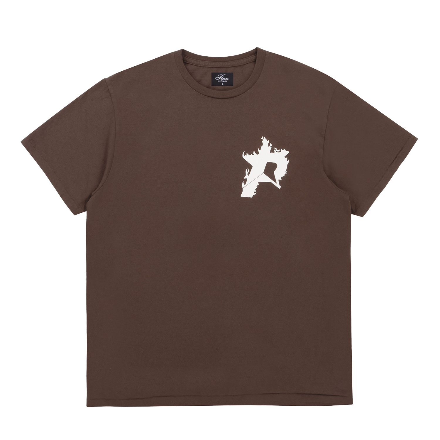 Pieces P Star Flames Tee Chocolate