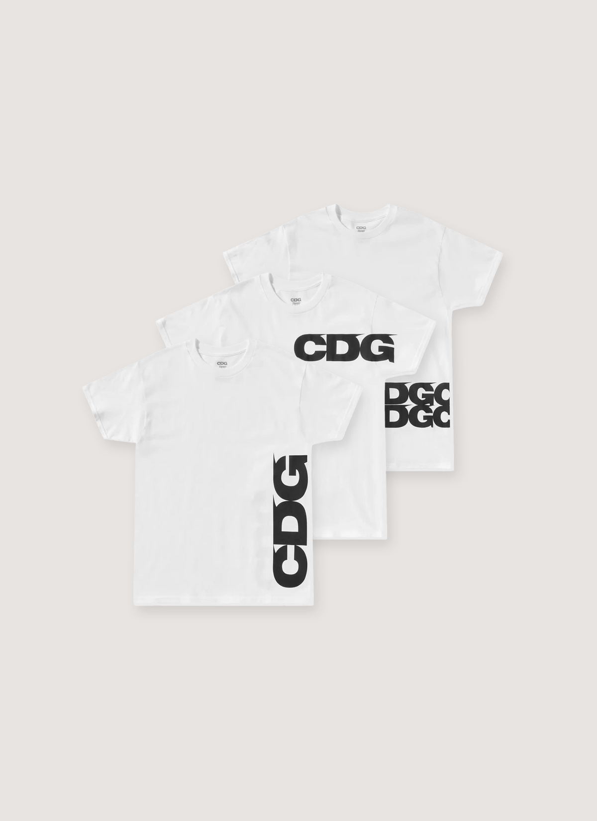 Comme des Garçons Hanes 3 Pack Tagless Tees White