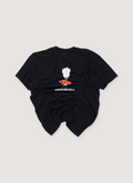 Chrome Hearts Matty Boy Gone Surfin Tee Shirt Black (Pre-Owned), front chest pocket, screen printed logo, from view Chrome Hearts Matty Boy Gone Surfin Tee Black (Pre-Owned) - Image 1 | Authenticated at Pieces Los Angeles