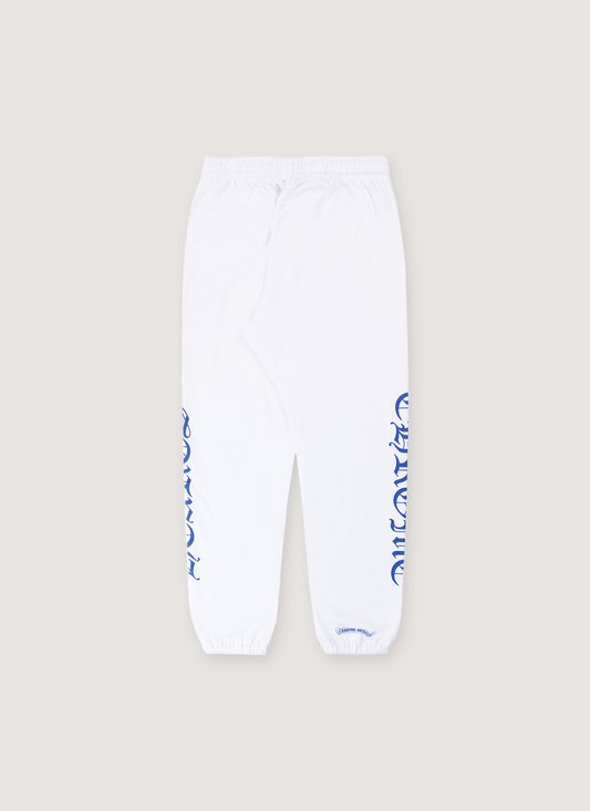 Chrome Hearts Horseshoe Logo Sweatpants White Blue