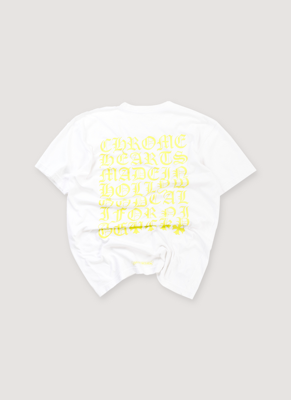 Chrome Hearts Made in Hollywood Tee White Yellow (Pre-Owned) alternate view - Shop at Pieces Los Angeles