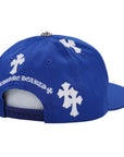 Chrome Hearts Cemetery Cross Patch Baseball Cap Blue