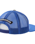 Chrome Hearts Camo Cemetery Cross Trucker Hat Blue