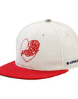 Chrome Hearts Love You Fitted Hat Cream Red