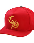 Chrome Hearts CH Baseball Hat Red Gold