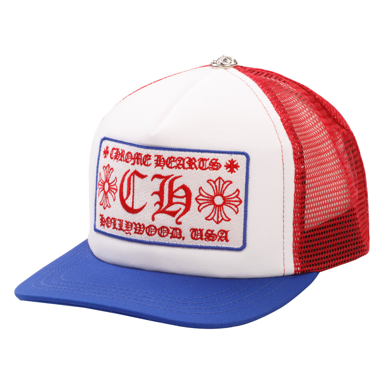 Chrome Hearts Hollywood Trucker Red White Blue