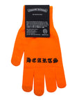 Chrome Hearts Checkmate Work Gloves Neon Orange