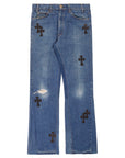 Gallery Dept. x Chrome Hearts Reworked Cross Jeans Indigo (Pre-Owned)